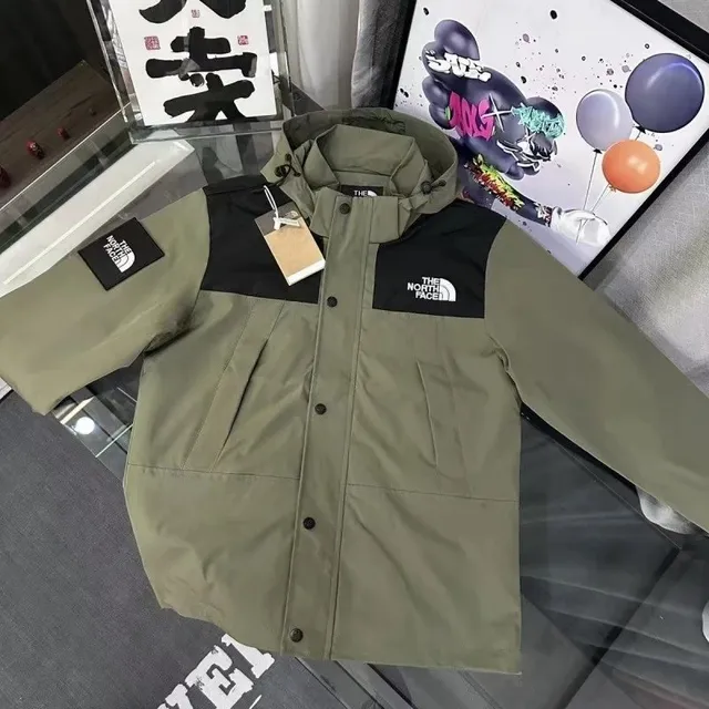 The North Face Mountain Light Jacket Olive Black Panel