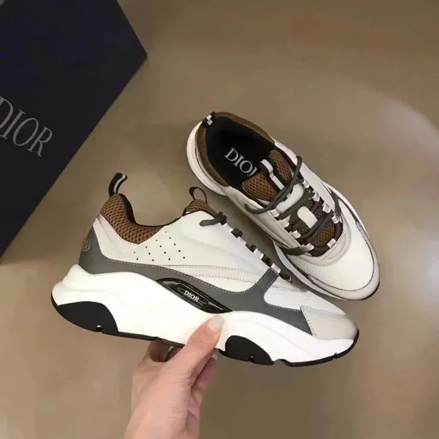 Dior B23 Low White Grey Brown