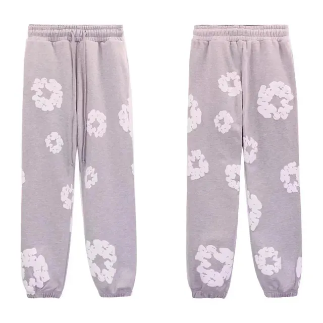 Printed Sweatpants Scrunched Hair Tie Print