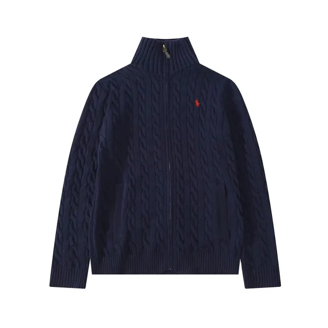 Polo Ralph Lauren Cable Knit Zip-Up Sweater Classic Cable