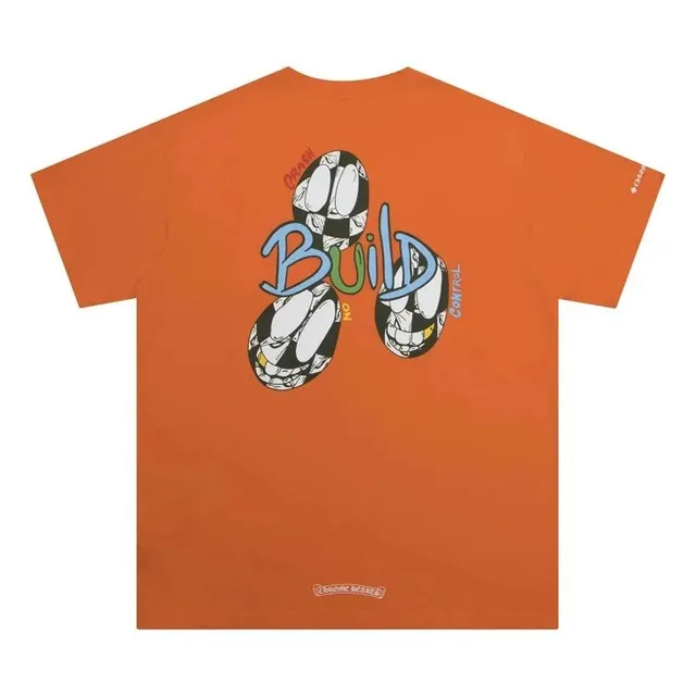 Chrome Hearts Graphic T-Shirt Build Soccer Ball Print