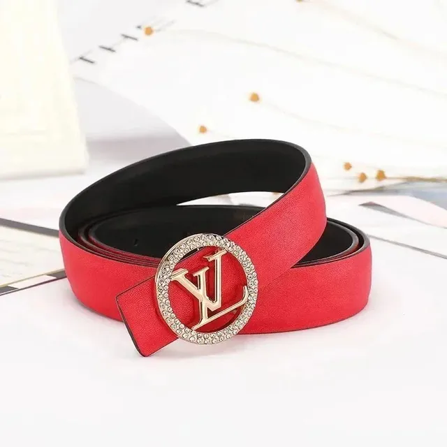 Louis Vuitton LV Logo Belt Crystal-Embellished