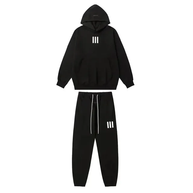 Adidas Hoodie and Joggers Set Triple Stripe