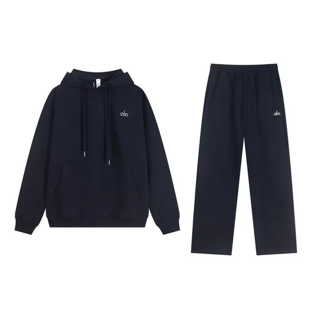 藏蓝色连帽直筒-套装(升级版本,尺码:S-XL)