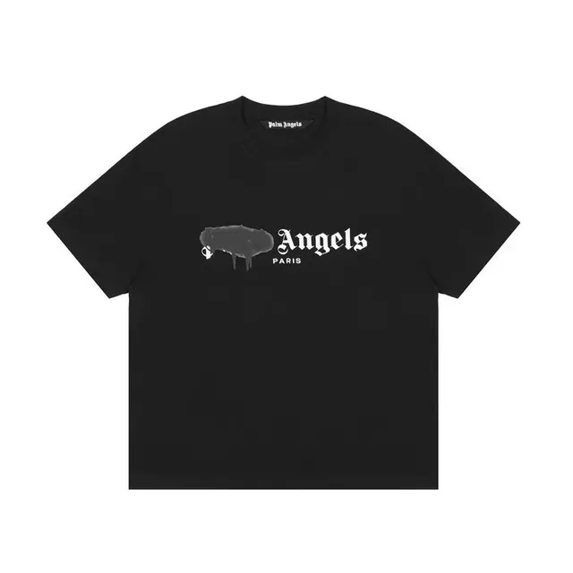 Palm Angels Graphic Tee Angels Paris Print