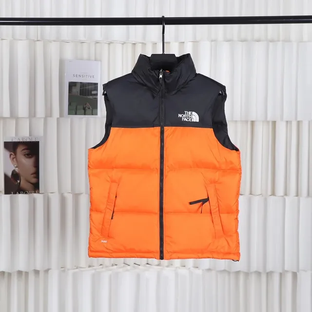 The North Face Nuptse Vest Orange/Black