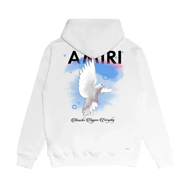 Amiri Hoodie Dove Print