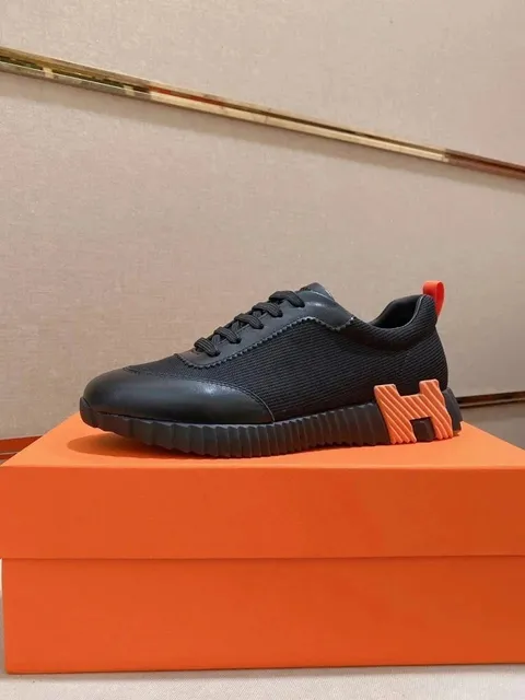 Hermès H-Racer Sneaker Black Orange