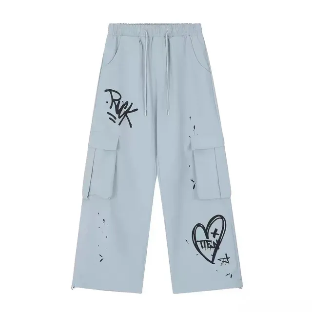 Corteiz Graffiti Print Cargo Trousers