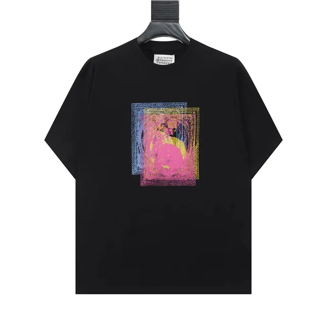 Maison Margiela Graphic Tee Multi-Color Frame Print