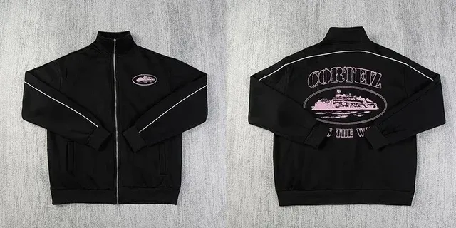 Corteiz Track Jacket Cruise Ship Print