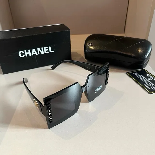 Chanel Sunglasses Geometric Frame with CC Logo