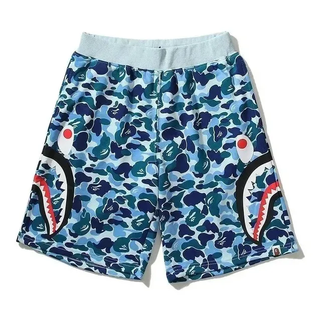 BAPE Shark Shorts Blue Camo