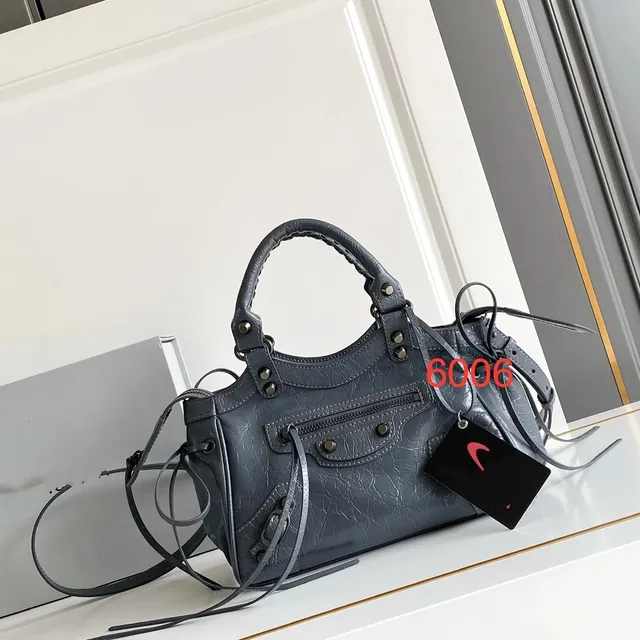 Balenciaga Le Cagole Crinkled Leather