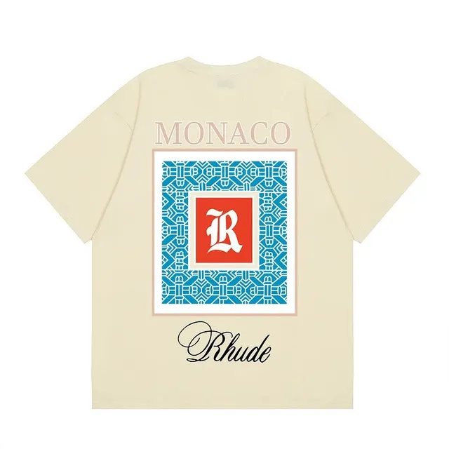 Rhude × Moncler Graphic Tee Monaco Print
