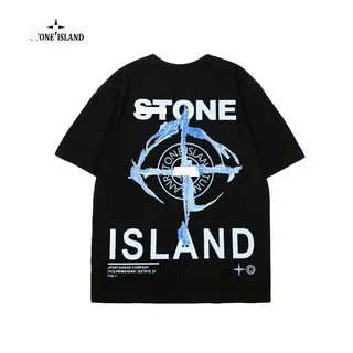 Stone Island T-Shirt Compass Logo Print