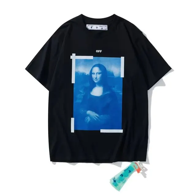 Off-White Mona Lisa Tee Blue Print