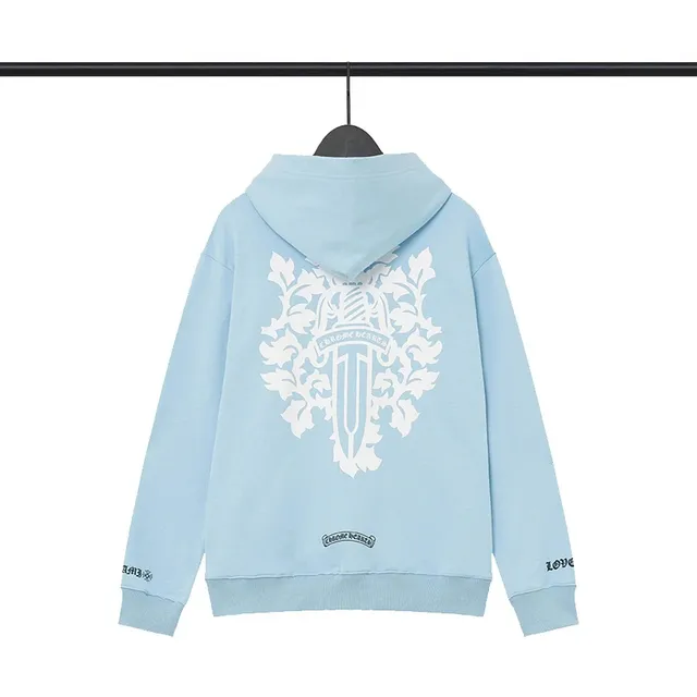 Chrome Hearts Hooded Sweatshirt Ornate Shield Print