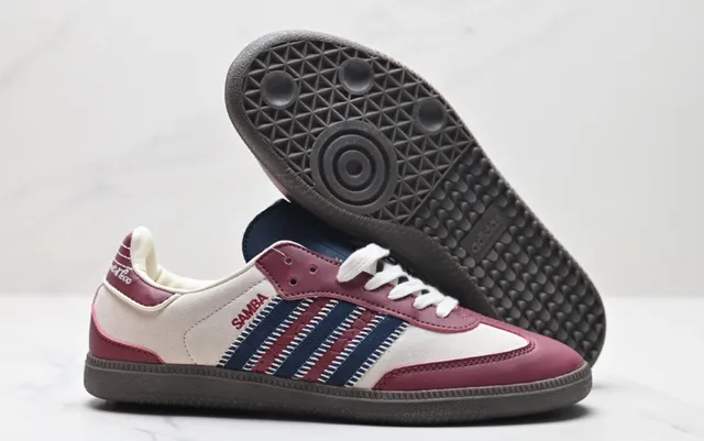 Adidas Samba Burgundy Navy White