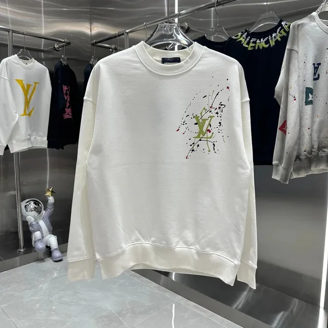 Louis Vuitton Crewneck Sweatshirt Paint Splatter LV