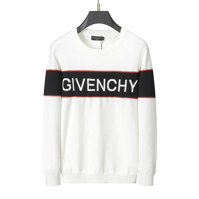 Givenchy Logo Knit Sweater Stripe Logo