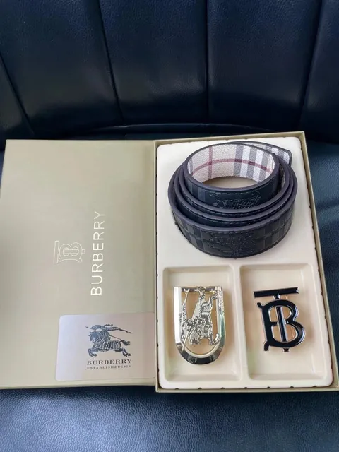 Burberry Reversible Belt Check and Monogram