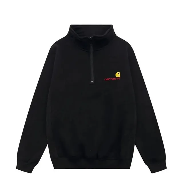 Carhartt Quarter-Zip Sweatshirt Logo Embroidery