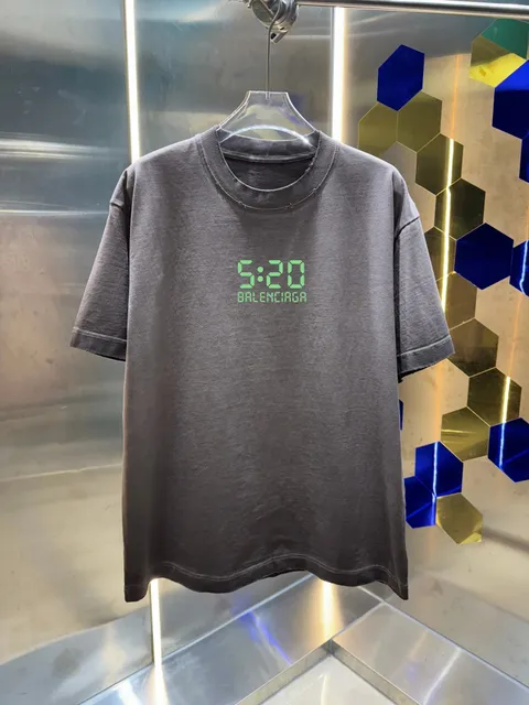 Balenciaga Digital Clock Tee 5:20 Print