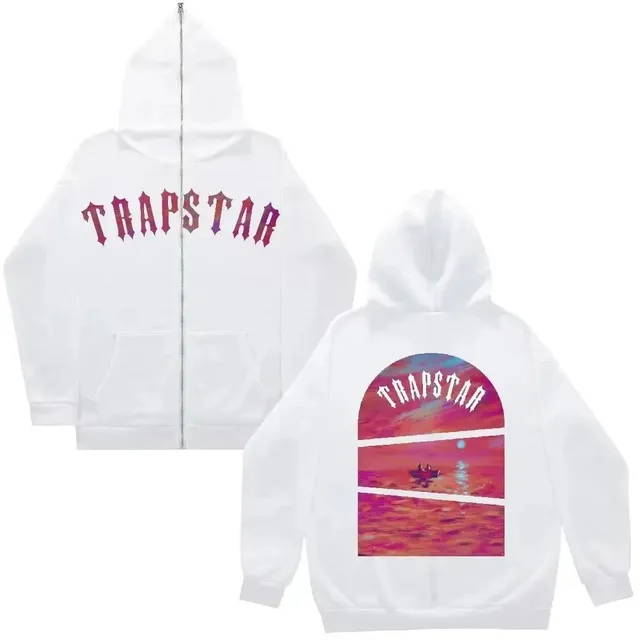Trapstar Zip-Up Hoodie Sunset Graphic