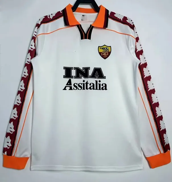 AS Roma × Adidas Home Jersey INA Assitalia Sponsor