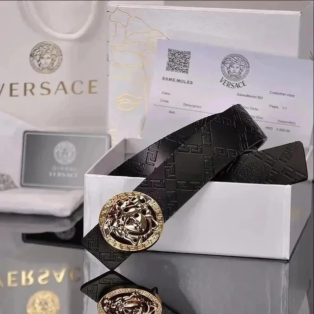 Versace Medusa Belt Gold Medusa Buckle
