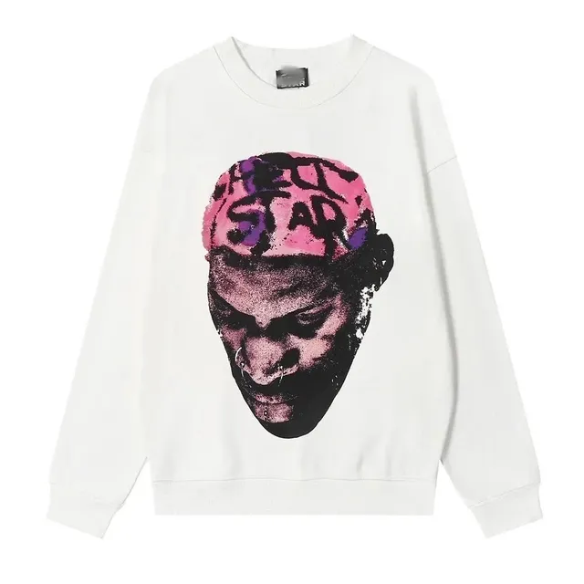 Hellstar Crewneck Sweatshirt Pink and Purple Graphic Print