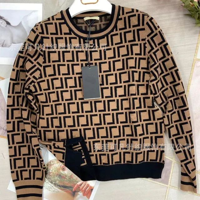 Fendi Knit Sweater FF Logo Pattern