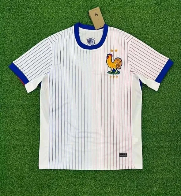 Adidas × France National Team France Home Jersey 2024 Retro Striped