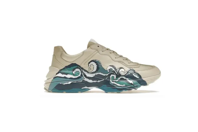 Gucci Trainer Ocean Wave Print