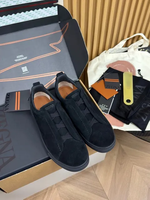 Zegna Sneaker Black Suede