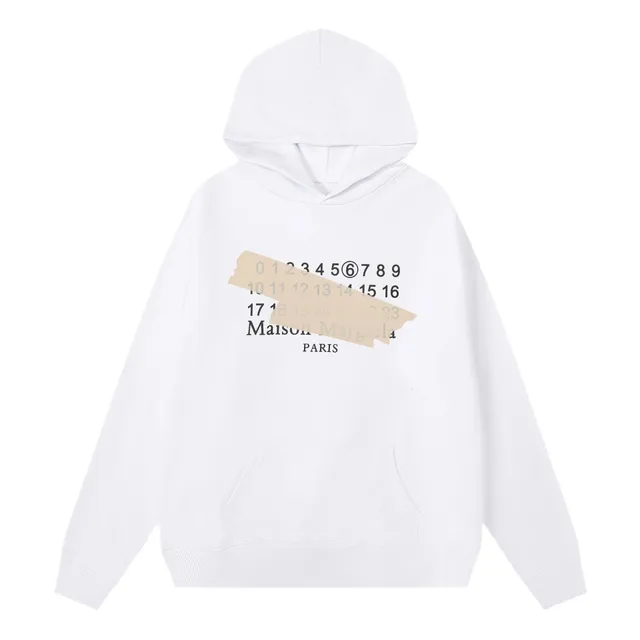 Maison Margiela Hoodie Tape Number Print