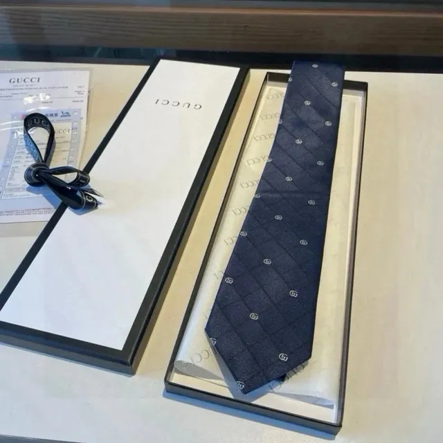 Gucci Neck Tie GG Logo Pattern