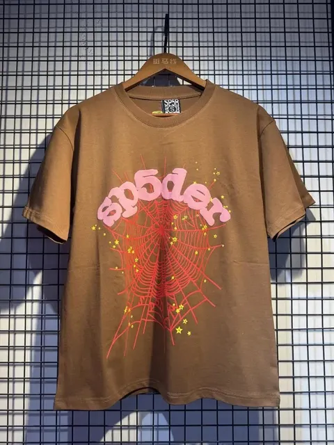 Sp5der Graphic Tee Spider Web Print