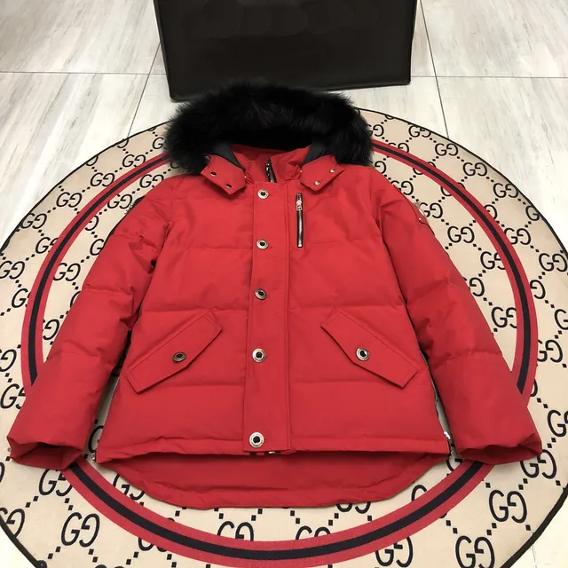 Red (06 men's black fur collar)