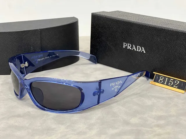 Prada Sunglasses Transparent Blue Frame