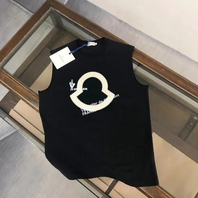 Moncler Sleeveless Top Logo Appliqué