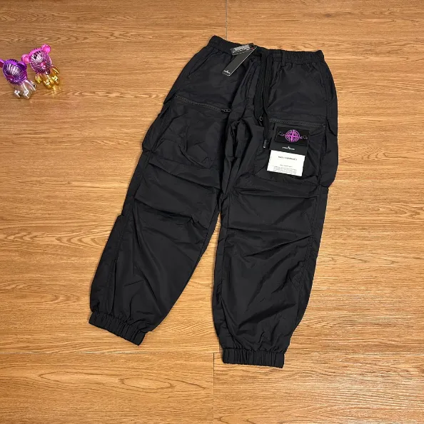 Stone Island Cargo Pants Black
