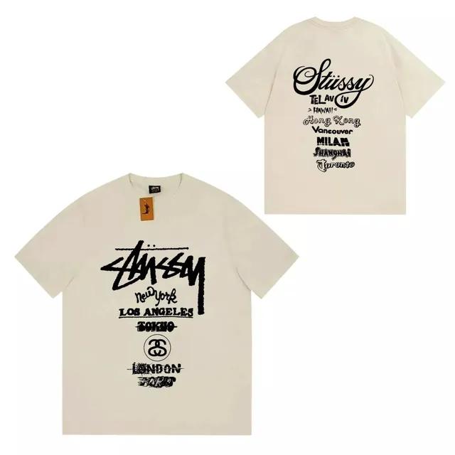 Stüssy Graphic Tee World Cities Print