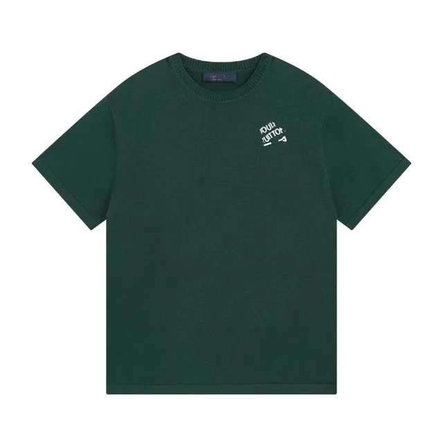 Louis Vuitton Knit T-Shirt LV Logo Embroidery