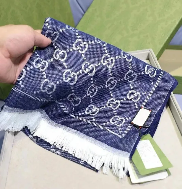 Gucci GG Logo Scarf Monogram Print