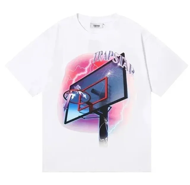 Trapstar Graphic Tee Basketball Hoop Print