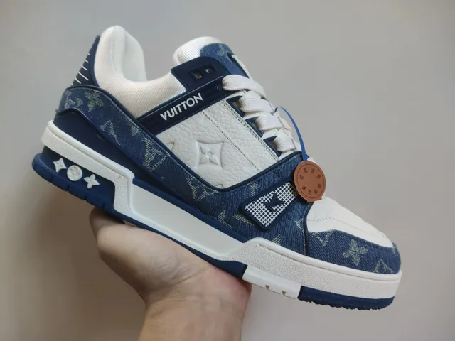 Louis Vuitton LV Trainer Monogram Denim