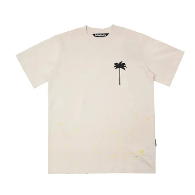 Palm Angels Palm Tree Tee Splatter Print