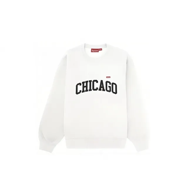 E572Supreme24SShopCrewneck Shanghai opening white